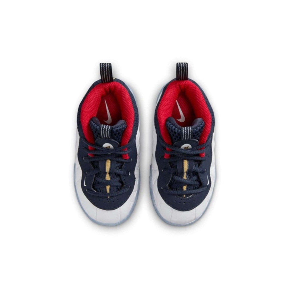 Nike Little Posite One Toddler Kids' Obsidian/White/Red Shoe